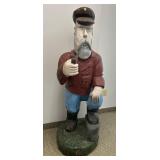 FOLK ART SEA CAPTAIN WITH PIPE