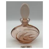 VINTAGE PINK DEPRESSION GLASS PERFUME