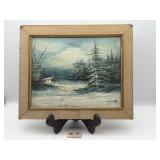 ORIGINAL ANTIQUE OIL ON CANVAS PAINTING