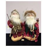 PAIR OF CHRISTMAS STATUES
