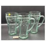 3 COCA-COLA MUGS