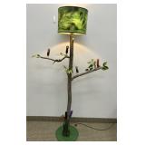 FOLK ART TREE LAMP