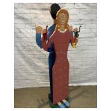 IAN FANCEY FOLK ART COAT RACK