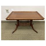 VINTAGE MAHOGANY COFFEE TABLE WITH CLAW FEET