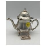 SILVER PLATED TEA POT CANDLE