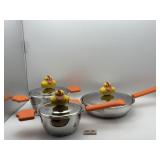 BERGHOFF SET OF 3 POTS KID SET-SHERIFF DUCK