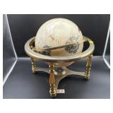 MOTHER OF PEARL AND GEMSTONE GLOBE