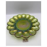 INDIANNA GLASS DEVILED EGG SERVER