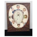 SIGNED PAD - POLITICAL FOLK  ART PAINTING