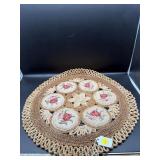EMBROIDERED AND WOVEN CENTER PIECE