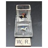 VINTAGE MATCH STICK HOLDER AND ASHTRAY