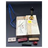 GLASS AND META WAX SEAL - LETTER K