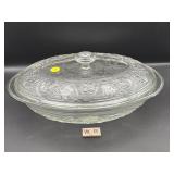 GLASS COVERED CASSEROL