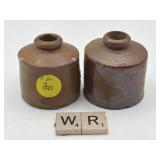 2 ANTIQUE COCKERY INK BOTTLES