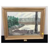 ORIGINAL SIGNED BY DONNA - OIL ON BOARD