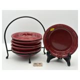 SET OF6 DESSERT BOWLS WITH STAND