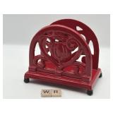 NEW -HEAVY CAST IRON NAPKIN HOLDER