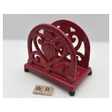 NEW -HEAVY CAST IRON NAPKIN HOLDER