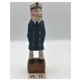 SMALL CARVED SEA  CAPTAIN