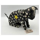 SIGNED J.M. POIRIER FOLK ART DOG