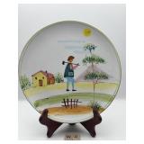 VINTAGE HAND PAINTED ITALIAN POTTERY PLATE
