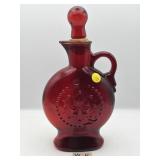 VINTAGE WHEATON RUBY RED GLASS DECANTER