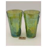2 VINTAGE INDIANA GLASSES