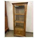 ANTIQUE OAK DISPLAY CABINET