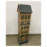 MODERN TOLE PAINTED STORAGE CABINET