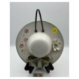 HAND MADE POTTERY HAT WALL HANGING-SIGNED