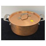 LAGOSTINA COPPER POT + LID