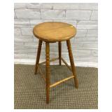 WOODEN SPOOL LEGGED STOOL