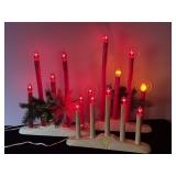 3 SETS OF VINTAGE WINDOW CANDLES