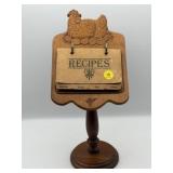 VINTAGE WOODEN RECIEPE STAND