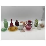 13 CURIO CABINET GLASS MINIATURES
