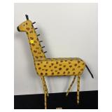 J.M. POIRIER - FOLK ART GIRAFFE