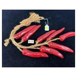 DECORATIVE CERAMIC PEPPERS