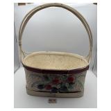 PAINTED WOVEN BASKET