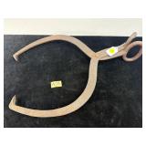 ANTIQUE ICE TONGS HAND FORGED