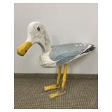 FOLK ART SEAGULL, MADE TO SIT IN THE GROUND