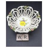 SPANISH PORCELAIN ROPE WEAVE BASKET