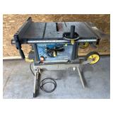 MASTERCRAFT TABLE SAW WITH FOLDING LEGS