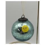 CRACKLE GLASS ORNAMENT