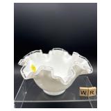 FENTON SILVER CREST RUFFLE BOWL