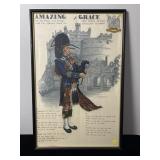 FRAMED ROYAL SCOTS DRAGOON GUARDS ON FABRIC