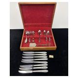 ONEIDA FLATWARE SET FOR 6 PLUS EXTRAS