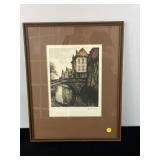 LE SIGNED ETCHING LYTHO
