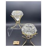 PAIR PARTY LITE CANDLE HOLDERS