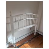 WHITE DOUBLE HEADBOARD WITH FRAME