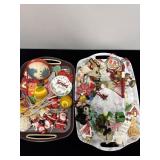 LARGE SELECTION OF VINGAGE CHRISTMAS ORNAMENTS